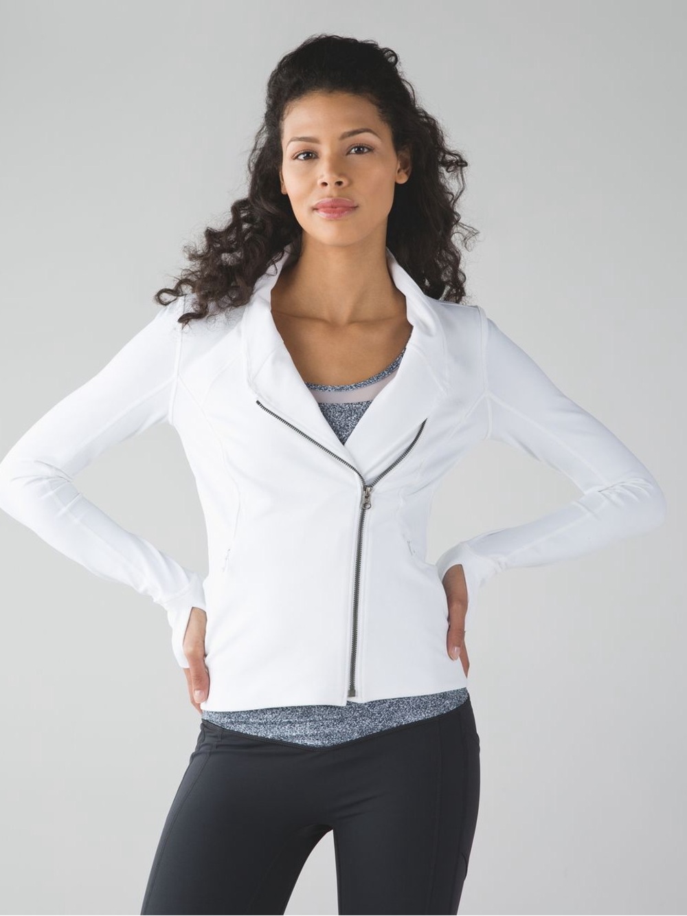Lululemon ladies Precision Jacket. White. Size 8.